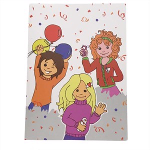 Tre piger med balloner